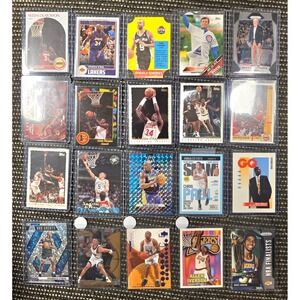 NBA Basketball Card Lot 20ct Shaq Olajuwon Iverson Magic CP3 Mosaic Prizm Hoops